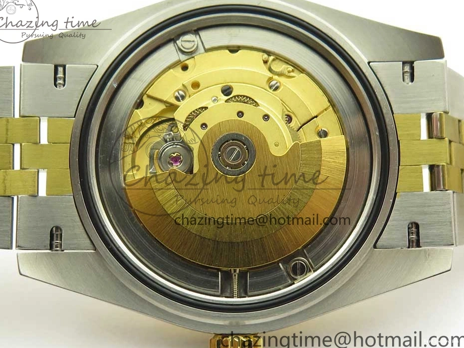 0131 Flexible DateJust 41 126334 904L SS YG DJF 1:1 Best Edition Gold Dial Diamond Markers on SS YG Jubilee Bracelet A 3250